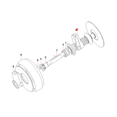L'excavatrice 11744341 partie le rouleau libre SWY190A pour l'excavatrice SANY