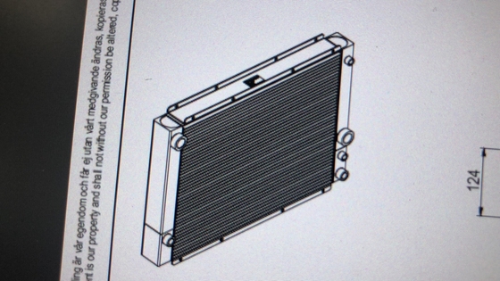 60342448 Panneau spécial pour refroidisseur d'huile de refroidisseur d'évaporateur 505414041011 Parker pour gerbeur SANY