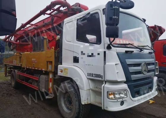 Le camion 2019 de pompe d'occasion d'axe 2 a utilisé des camions concrets 37m avec le châssis de SANY