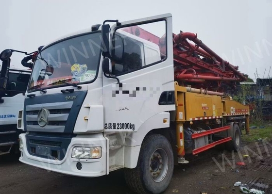 Le camion 2019 de pompe d'occasion d'axe 2 a utilisé des camions concrets 37m avec le châssis de SANY