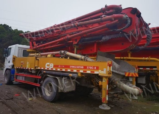 Le camion 2019 de pompe d'occasion d'axe 2 a utilisé des camions concrets 37m avec le châssis de SANY