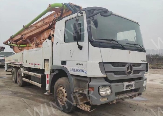 2012 a utilisé le camion de pompe concrète avec l'axe du boom ZLJ5339THB 47m 3