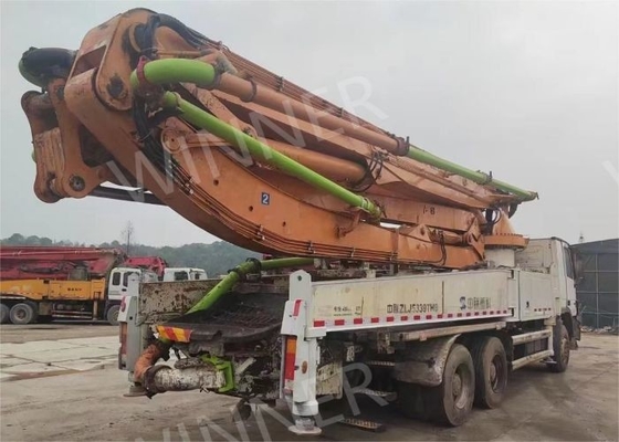 2012 a utilisé le camion de pompe concrète avec l'axe du boom ZLJ5339THB 47m 3