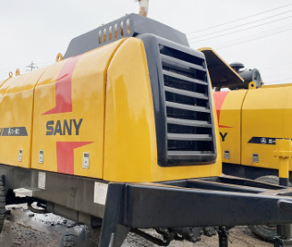 2019 ont utilisé la pompe concrète stationnaire HBT60C 65m3/H avec le moteur diesel