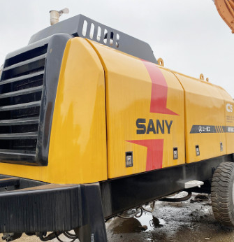 2019 ont utilisé la pompe concrète stationnaire HBT60C 65m3/H avec le moteur diesel